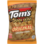 Tom's Original Chicharrones Fried Pork Skins, 2.375 oz
