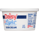 Daisy 50% Less Fat Light Sour Cream, 8 oz