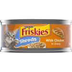Friskies Purina Savory Shreds With Chicken In Gravy Cat Food, 5.5 oz