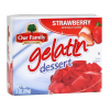 Our Family Strawberry Gelatin Dessert, 3 oz