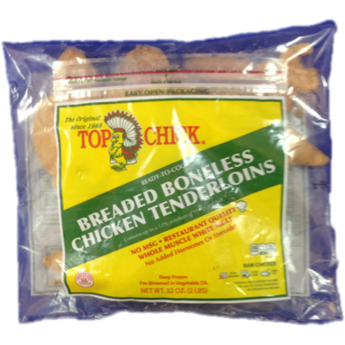 Top Chick Ready To Cook Breaded Boneless Chicken Tenderloins, 32 oz