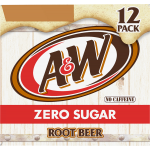 A&W Zero Sugar 12 Pack Root Beer, 12 fl oz, 12 ct