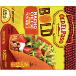 Old El Paso Nacho Cheese Flavored Bold Stand 'n Stuff Taco Shells, 10 taco shells