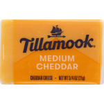 Tillamook Medium Cheddar Cheese, 0.75 oz