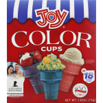 Joy Color Ice Cream Cups, 18 cups