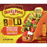 Old El Paso Nacho Cheese Flavored Bold Stand 'n Stuff Taco Shells, 10 taco shells