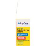 TopCare Maximum Strength Odor Free Pain Relieving Cream, 2.7 oz