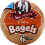 Aunt Millie's Plain Bagels, 20 oz, 6 ct