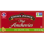 Crown Prince in Olive Oil Flat Anchovies, 2 oz