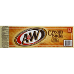 A&W 12 Pack Cream Soda, 12 fl oz, 12 ct