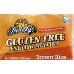 Food For Life Gluten Free Brown Rice English Muffins, 6 muffins