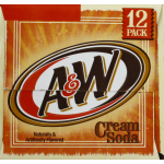 A&W 12 Pack Cream Soda, 12 fl oz, 12 ct
