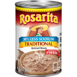 Rosarita 30% Less Sodium Traditional Refried Beans, 16 oz
