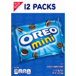Oreo Mini 12 Pack Chocolate Sandwich Cookies, 1 oz, 12 ct