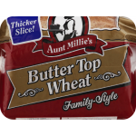 Aunt Millie’s, Bread, Wheat, Butter Top Wheat Bread, 22.0 oz