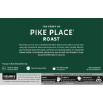 Starbucks 100% Arabica Ground Medium Roast Pike Place Roast K-Cup Pods Coffee, 0.44 oz, 10 ct