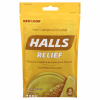 Halls Menthol Cough Suppressant/Oral Anesthetic Drops Honey-Lemon, 30 ct
