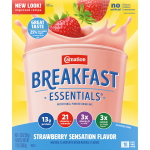 Carnation Instant Breakfast Essentials Complete Nutritional Drink Strawberry Sensation Packets, 10 ct