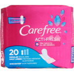 Carefree Acti-Fresh Body Shape Pantiliners Regular Unscented, 20 ct