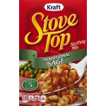 Kraft Stove Top Stuffing Mix Traditional Sage, 6 oz
