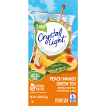 Crystal Light Peach Mango Green Tea Drink Mix, 5 ct, 1.85 oz