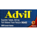 Advil 200 mg Coated Tablets Ibuprofen, 100 coated tablets