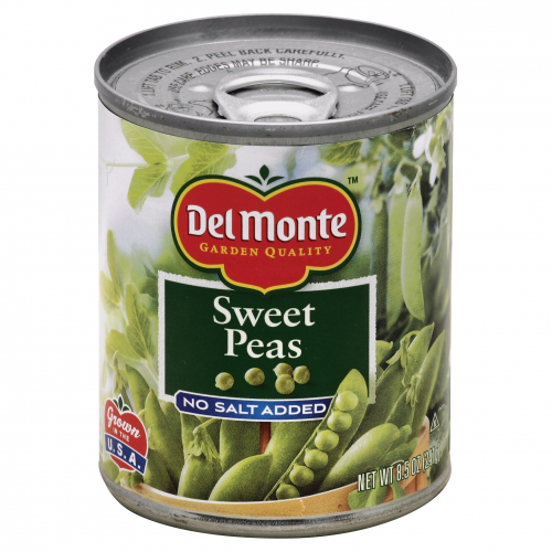 Del Monte Sweet No Salt Added Peas, 8.5 oz