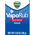 Vicks VapoRub Cough Suppressant Topical Analgesic Ointment, 3.53 oz