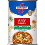 Swanson 50% Less Sodium Beef Broth, 14.5 oz