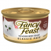 Purina Fancy Feast Gourmet Classic Tender Beef Feast Cat Food, 3 oz