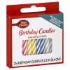 Betty Crocker Rainbow Stripe 2.5 Inch Birthday Candles, 24 candles