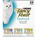 Purina Fancy Feast Gourmet Grilled Seafood Collection Cat Food, 3 oz, 24 ct