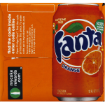 Fanta Orange Soda Caffeine Free, 12 oz 12 ct
