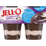 JELL-O Sugar Free Chocolate Vanilla Swirls Reduced Calorie Pudding Snacks, 14.5 oz