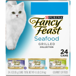 Purina Fancy Feast Gourmet Grilled Seafood Collection Cat Food, 3 oz, 24 ct
