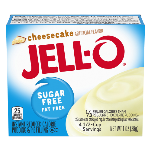 JELL-O Sugar Free Cheesecake Instant Pudding Mix, 1 oz