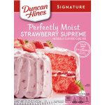 Duncan Hines Strawberry Supreme Perfectly Moist Cake Mix, 15.25 oz