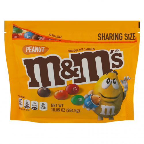 M&M Peanut Chocolate Candies, 10.05 oz