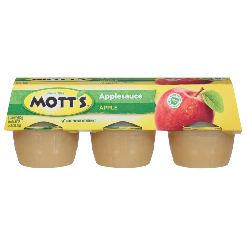 Mott's Apple 6 Pack Applesauce, 4.0 oz, 6 ct