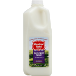 Meadow Gold Fat Free Milk, half gal