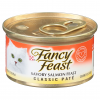 Purina Fancy Feast Grain Free Pate Wet Classic Pate Savory Salmon Feast Cat Food, 3 oz