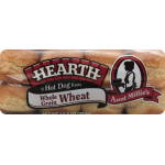 Aunt Millies Whole Grain Wheat Hearth Hot Dog Buns, 8 buns