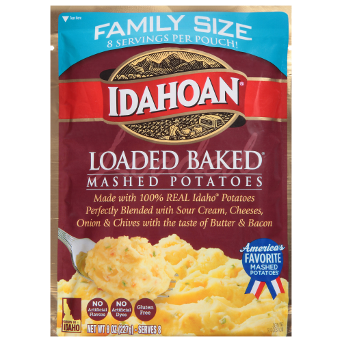 Idahoan Loaded Baked Family Size Mashed Potatoes, 8 oz