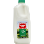 Meadow Gold 1% Lowfat Milk, half gal