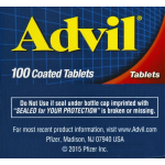 Advil 200 mg Coated Tablets Ibuprofen, 100 coated tablets