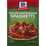 McCormick Spaghetti Italian Mushroom Sauce Mix, 1.5 oz