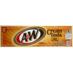 A&W 12 Pack Cream Soda, 12 fl oz, 12 ct