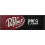 Dr Pepper Zero Sugar 12 Pack Soda, 12 fl oz, 12 ct