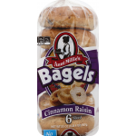 Aunt Millie's Cinnamon Raisin Bagels, 20 oz, 6 ct