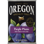 Oregon in Heavy Syrup Whole Purple Plums, 15 oz